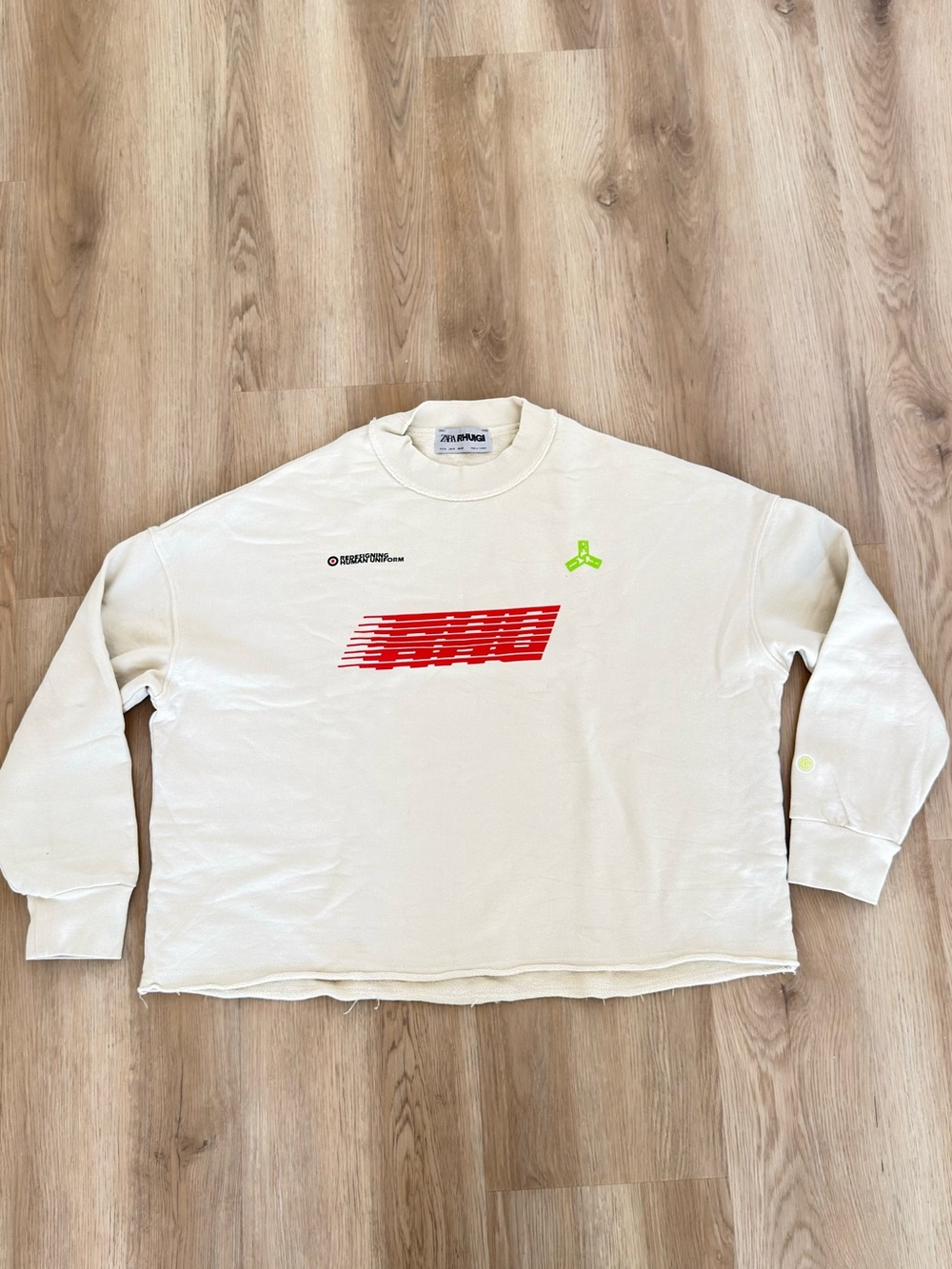 RHUDE x Zara Men’s Sweatshirt Beige Rhuigi Limited Edition